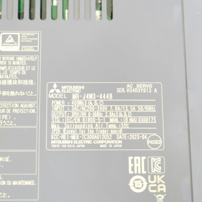 三菱電機 サーボアンプ MR-J4W3-444B