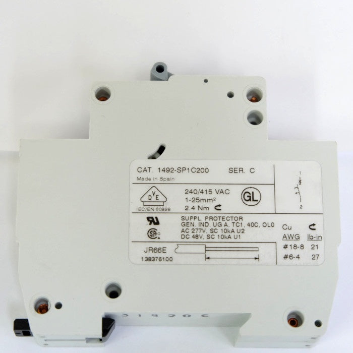 Allen-Bradley 補足プロテクター 1492-SP1C200