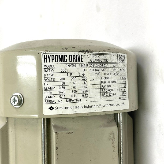 住友重機械工業 ハイポニック減速機 RNYM01-1340-B-300
