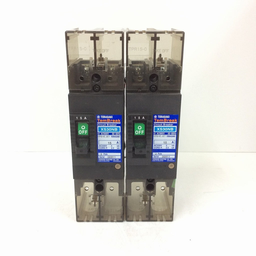 TERASAKI ブレーカー 2台セット XS30NB 15A 2POLE