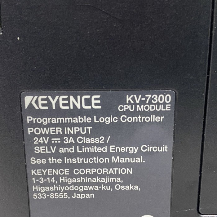 キーエンス シリアル内蔵 CPU ユニット KV-7300