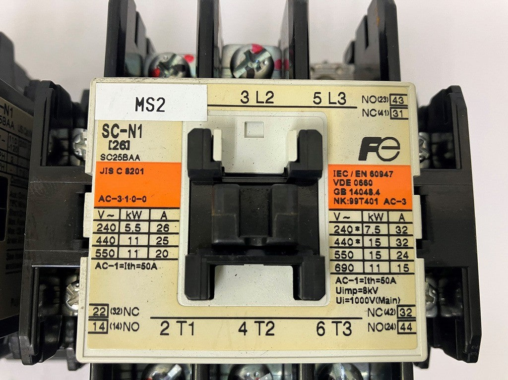 富士電機 電磁接触器 コンタクタ マグネットスイッチ SC-N1 SC25BAA 2台セット