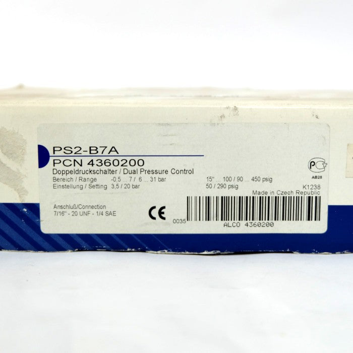 グローブ(GROB) プレッシャースイッチ(冷却機) PS2-B7A