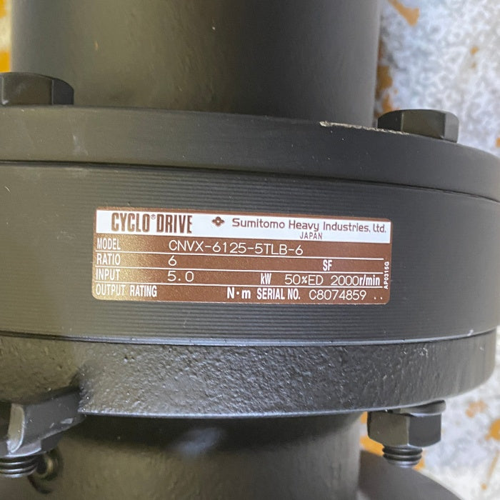 住友重機械工業 サイクロン減速機付モータ CNVX-6125-5TLB-6