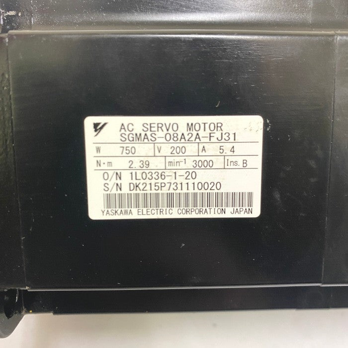 安川電機 サーボモータ SGMAS-08A2A-FJ31