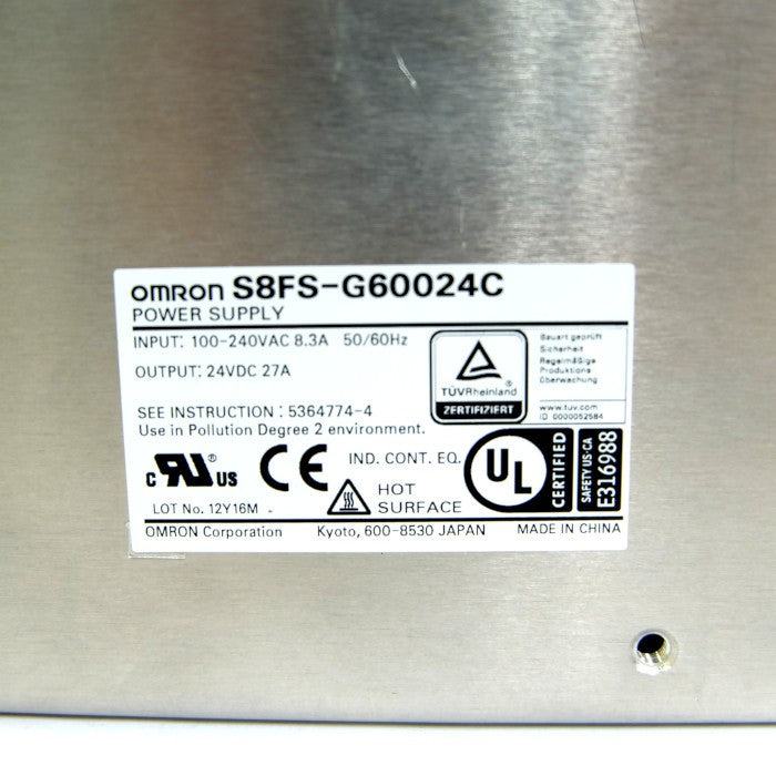オムロン スイッチング・パワーサプライ S8FS-G60024C