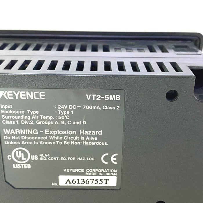 キーエンス 5型モノクロタッチパネル VT2-5MB