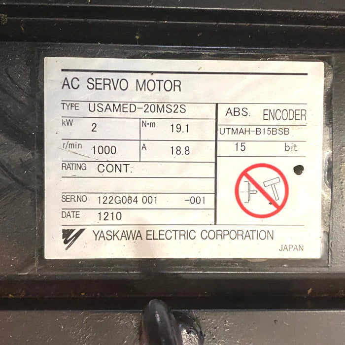 安川電機 ACサーボモータ USAMED-20MS2S