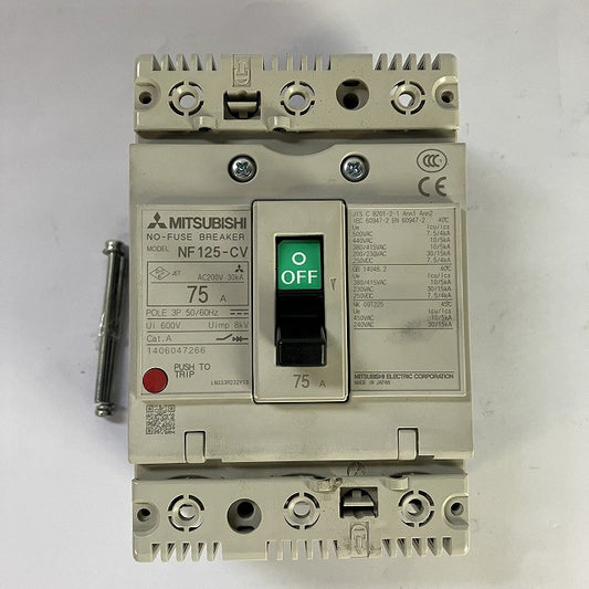 三菱電機 ブレーカー NF125-CV 75A