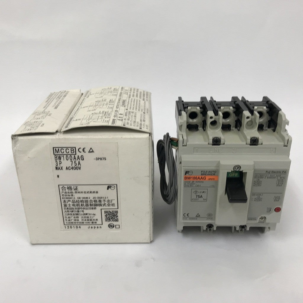 富士電機 遮断器 ブレーカー BW100AAG