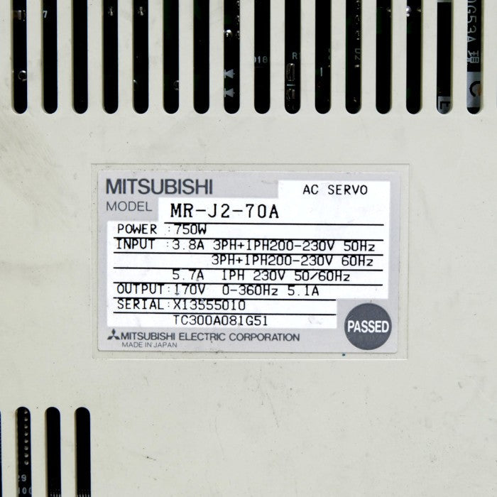 三菱電機 サーボアンプ MR-J2-70A
