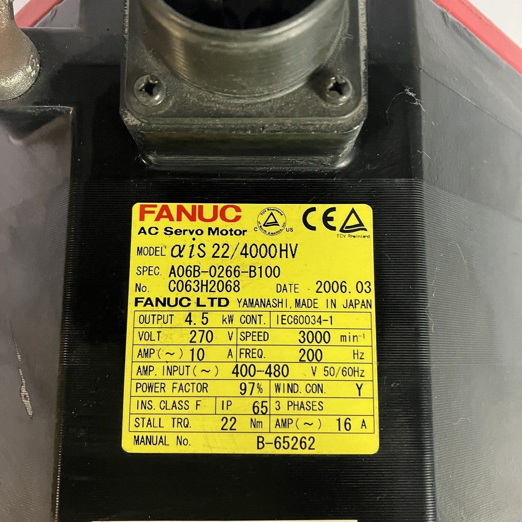 FANUC サーボモータ A06B-0266-B100