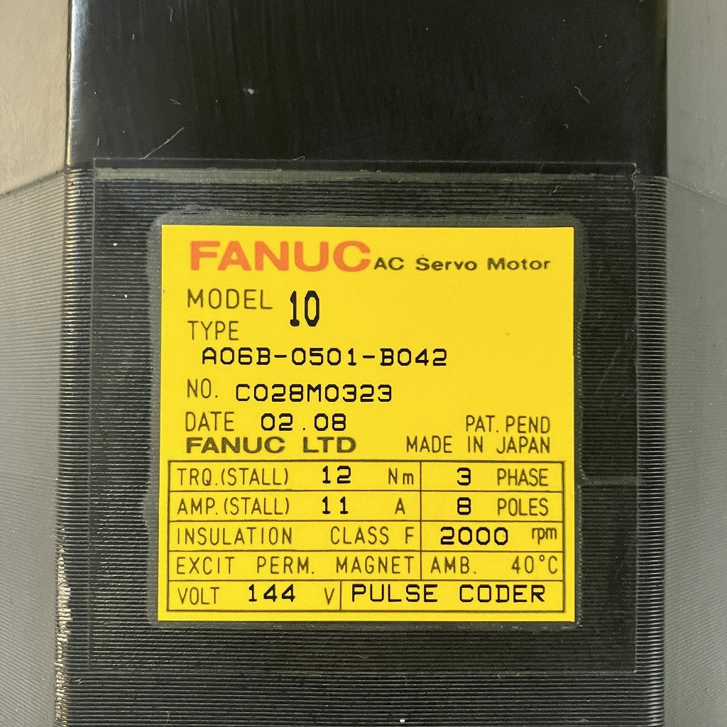 FANUC サーボモータ MODEL10 A06B-0501-B042