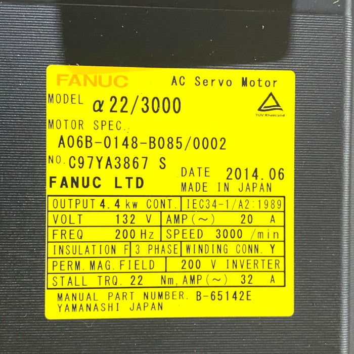 ファナック サーボモーター A06B-0148-B085/0002