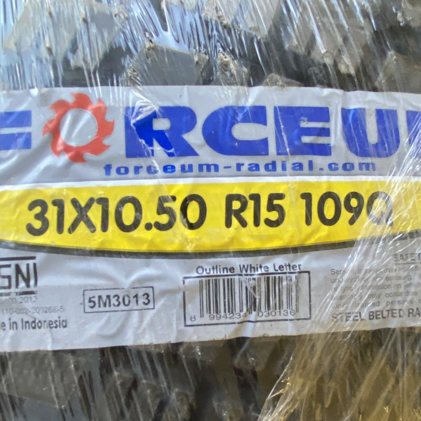 FORCEUM タイヤ 31X10.50 R15 109Q