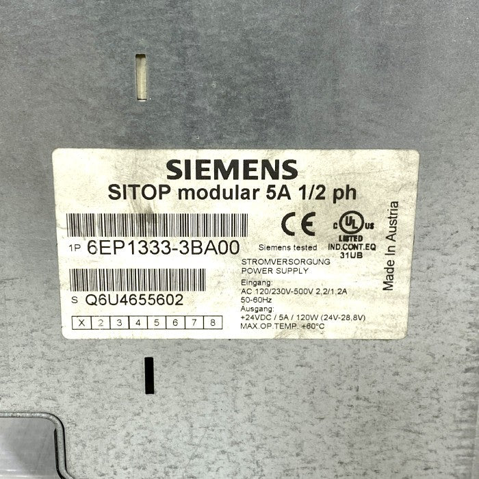 SIEMENS パワーサプライ 6EP1333-3BA00