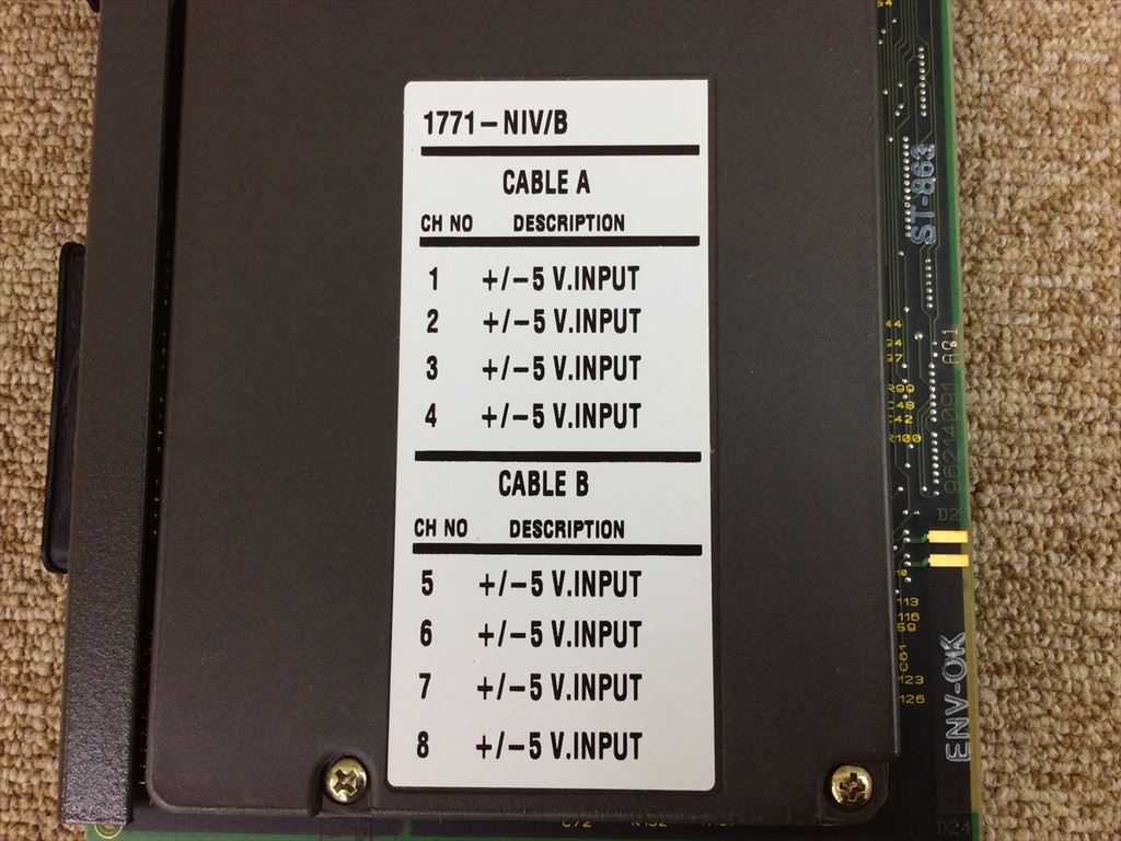 Allen Bradley PLC用I/Oモジュール 1771-NIV