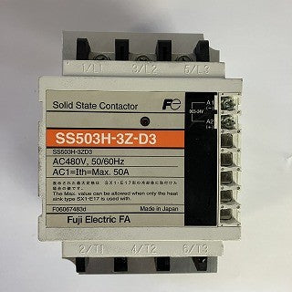 富士電機 継電器 ソリッドステートコンタクタ SS503H-3Z-D3 ヒートシンク(SX1-E17)付