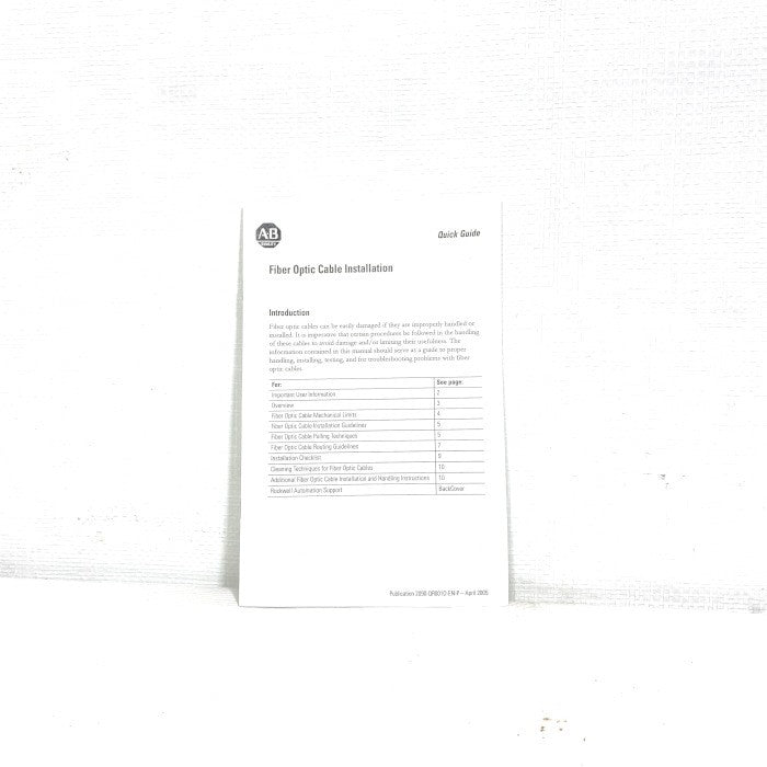 Allen-Bradley ファイバーケーブル 2090-SCEP10-0