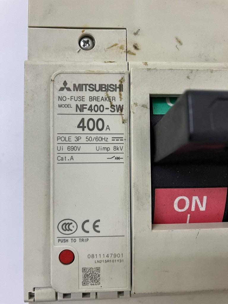 三菱電機 ノーヒューズ遮断器 ブレーカ NF400-SW 400A 3P