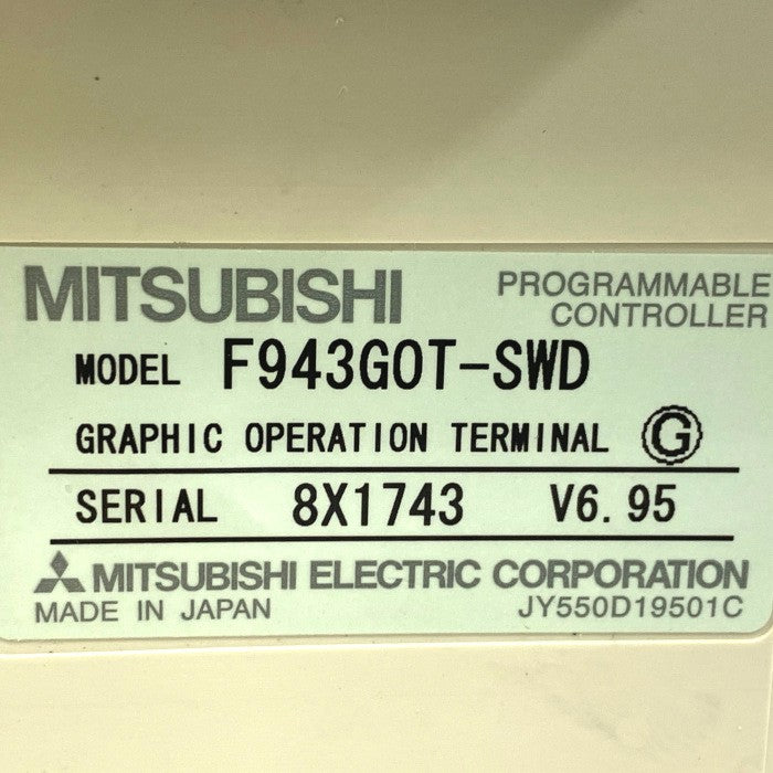 三菱電機 表示器 GOT F943GOT-SWD