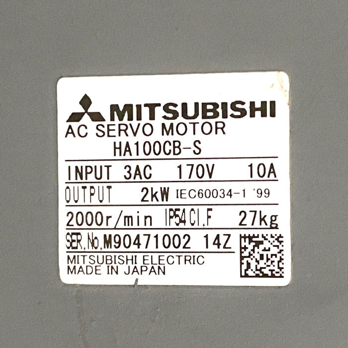 三菱電機 サーボモーター(310AT) HA100CB-S