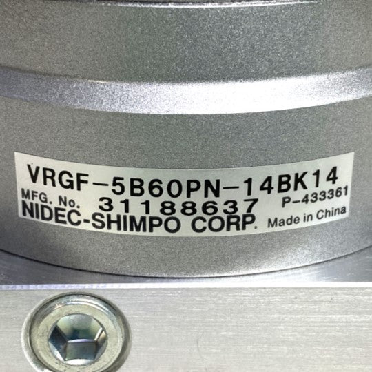 日本電産シンポ 減速機 VRGF-5B60PN-14BK14