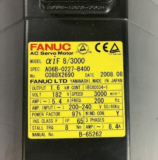 FANUC ファナック サーボモータ A06B-0227-B400