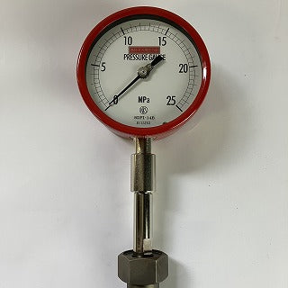 長野計器　高圧高温用ダイヤフラムシール式圧力計　8DPI-14B　100Φ　G3/4　0～25MPa
