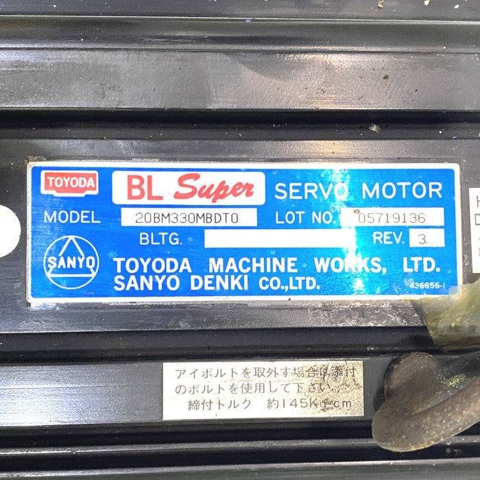TOYODA　サーボモーター　20BM330MBDT0 　R12A831802