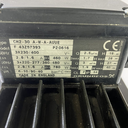 GRUNDFOS　ポンプ　CH2-30A-A-AUUE　F43Z57393P20616