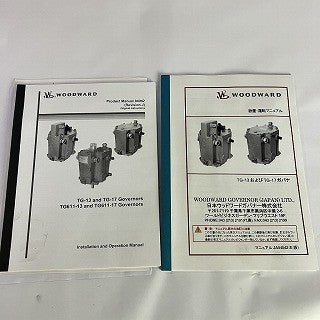 WOODWARD　TG-13ガバナー　8516-039　取扱説明書付