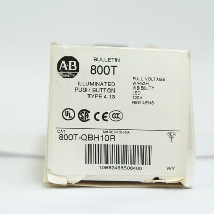 Allen-Bradley　LEDプッシュボタン　800T-QBH10R