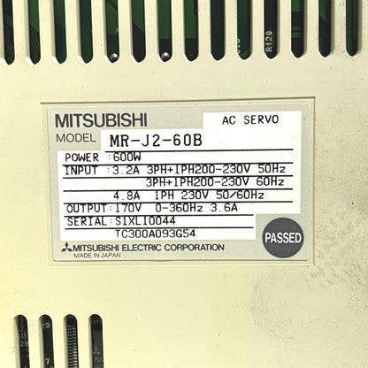 三菱電機　サーボアンプ　MR-J2-60B
