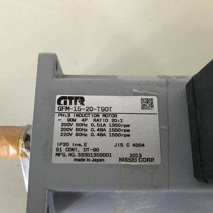 GTR　ギアモーター　GFM-15-20-T90T