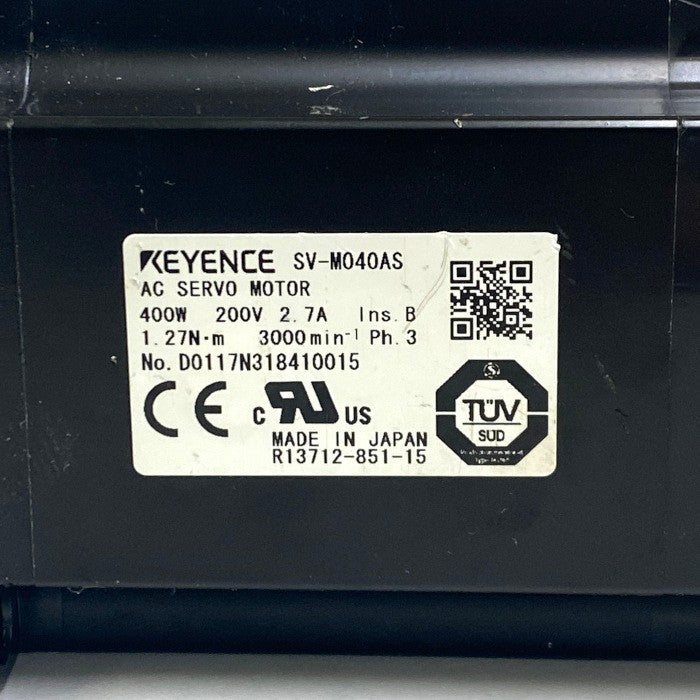 キーエンス　ACサーボシステム ストレート軸 アブソリュート 　SV-M040AS
