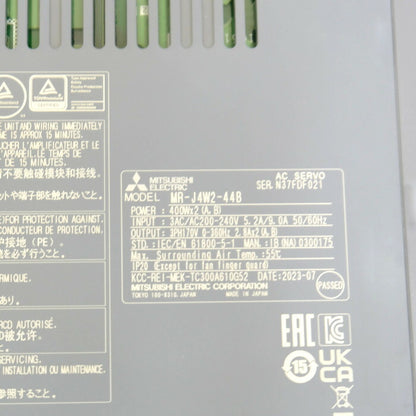 三菱電機　サーボアンプ取扱説明書なし　MR-J4W2-44B