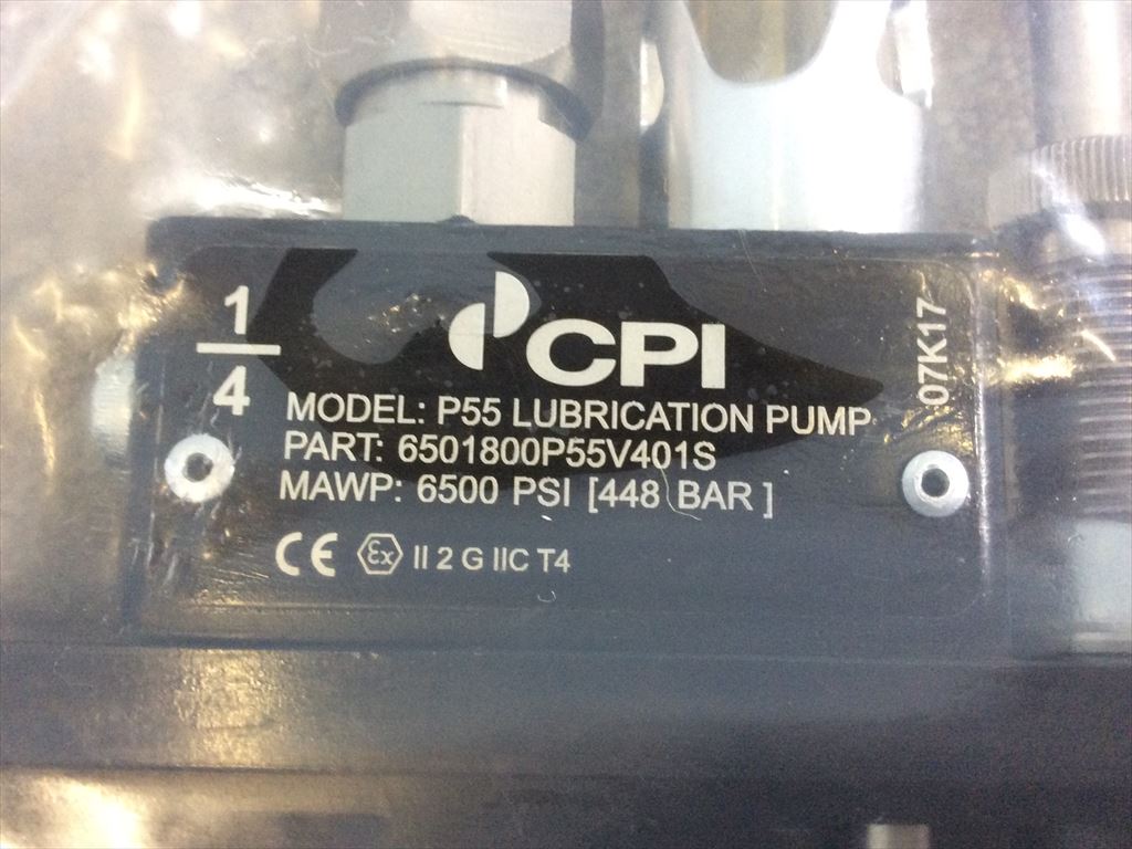 CPI　ルブリケーターポンプアセンブリー　P55　6501800P55V401S
