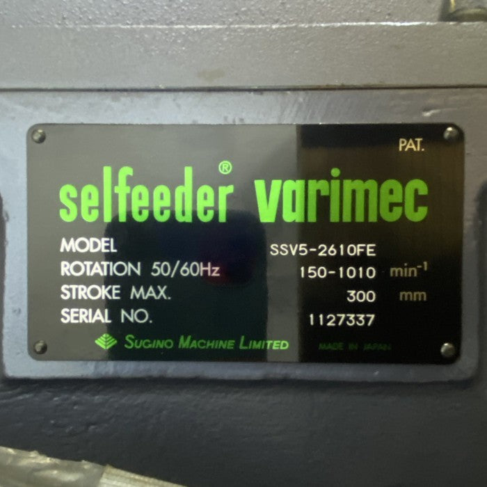 スギノマシーン　セルフィーダバリメック　SSV5-2610FE