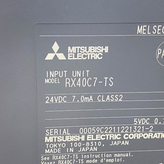 三菱電機　入力ユニット　RX40C7-TS
