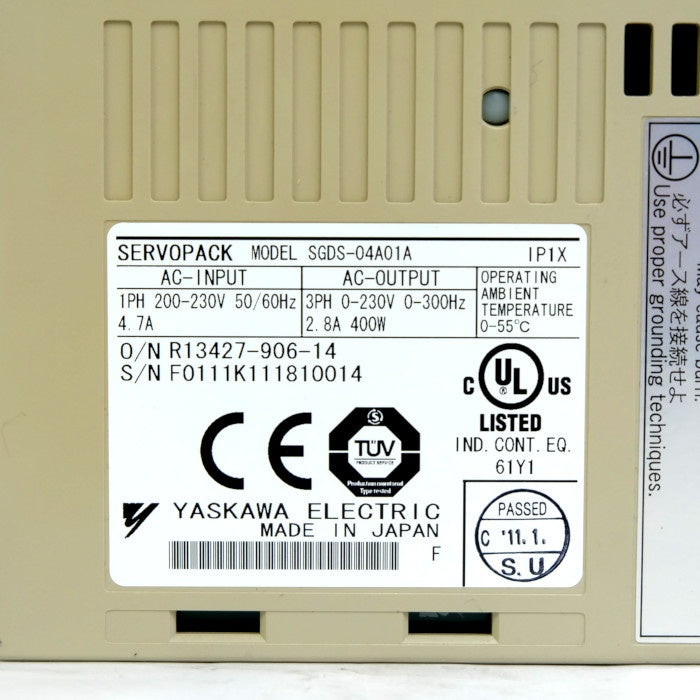 安川電機　ACサーボパック　SGDS-04A01A