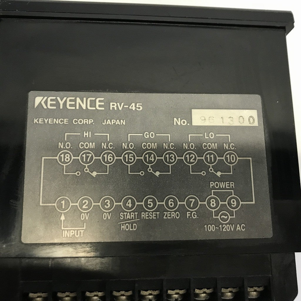 KEYENCE　デジタルメーターリレー　RV-45