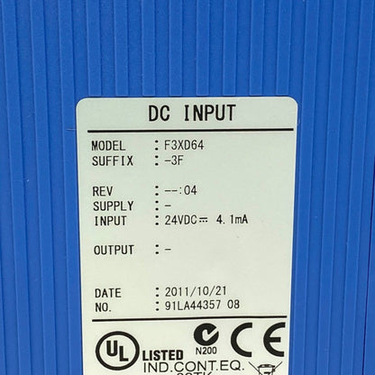 横河電機　入力モジュール ２個セット　F3XD64-3F