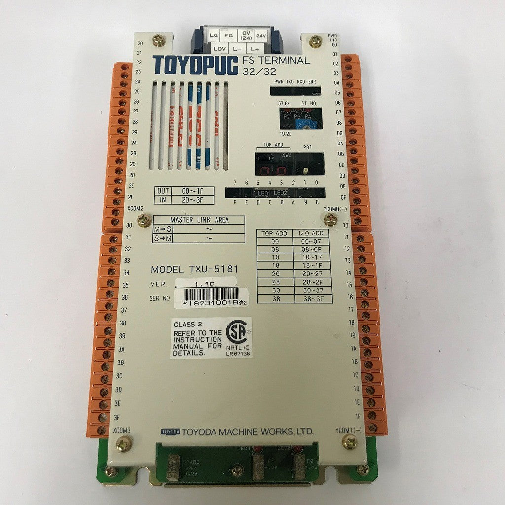 JTEKT　TOYOPUC　FSターミナル　TXU-5181