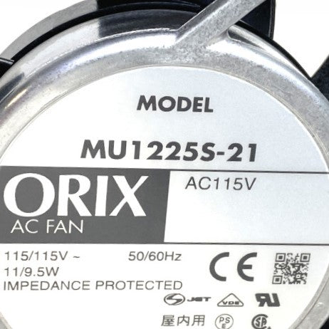 オリエンタルモーター　ACプロペラファン 箱無 ２個セット　MU1225S-21