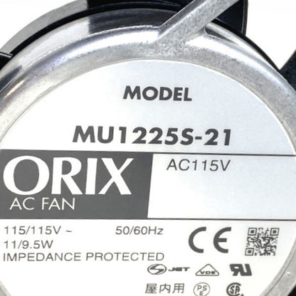 オリエンタルモーター　ACプロペラファン 箱無 ２個セット　MU1225S-21