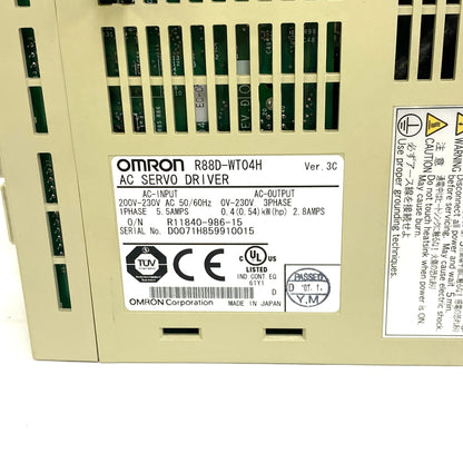 オムロン　ACサーボドライバ 汎用入力タイプ　　R88D-WT04H