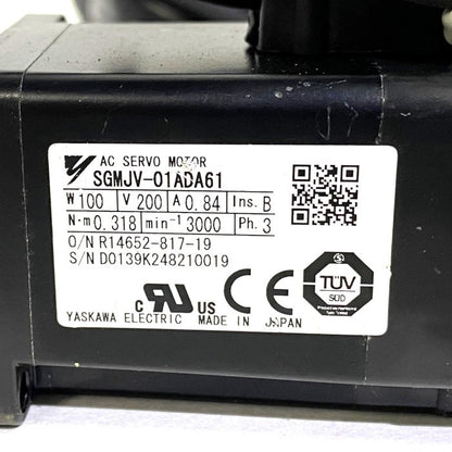 安川電機　サーボモーター　SGMJV-01ADA61