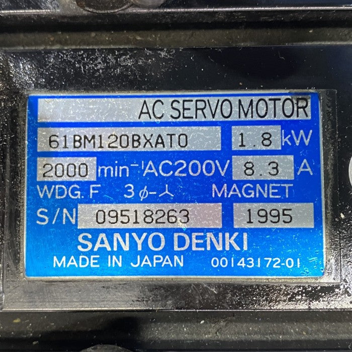 山洋電機　ACサーボモーター　61BM120BXAT0