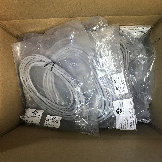 NICHIGO　日合通信電線株式会社　M12 防水コネクタケーブル N-M12-4-MS-FS-5M-F　２４本セット